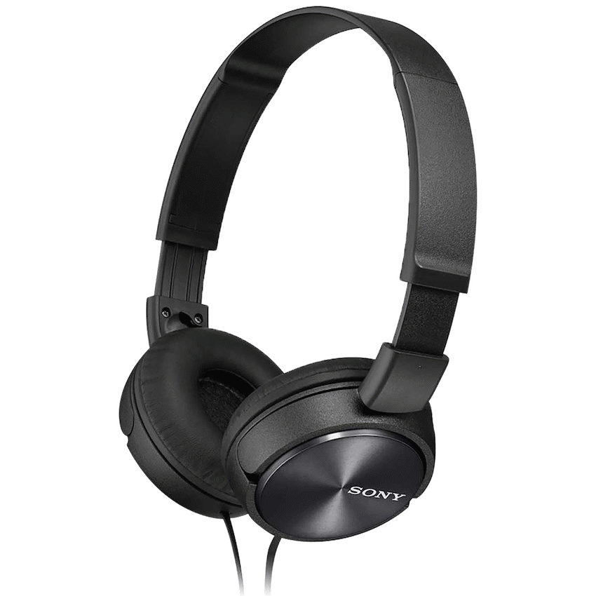 Sony Audio Sony MDR-ZX310AP (Black) Folding Aux Headphones with Mic