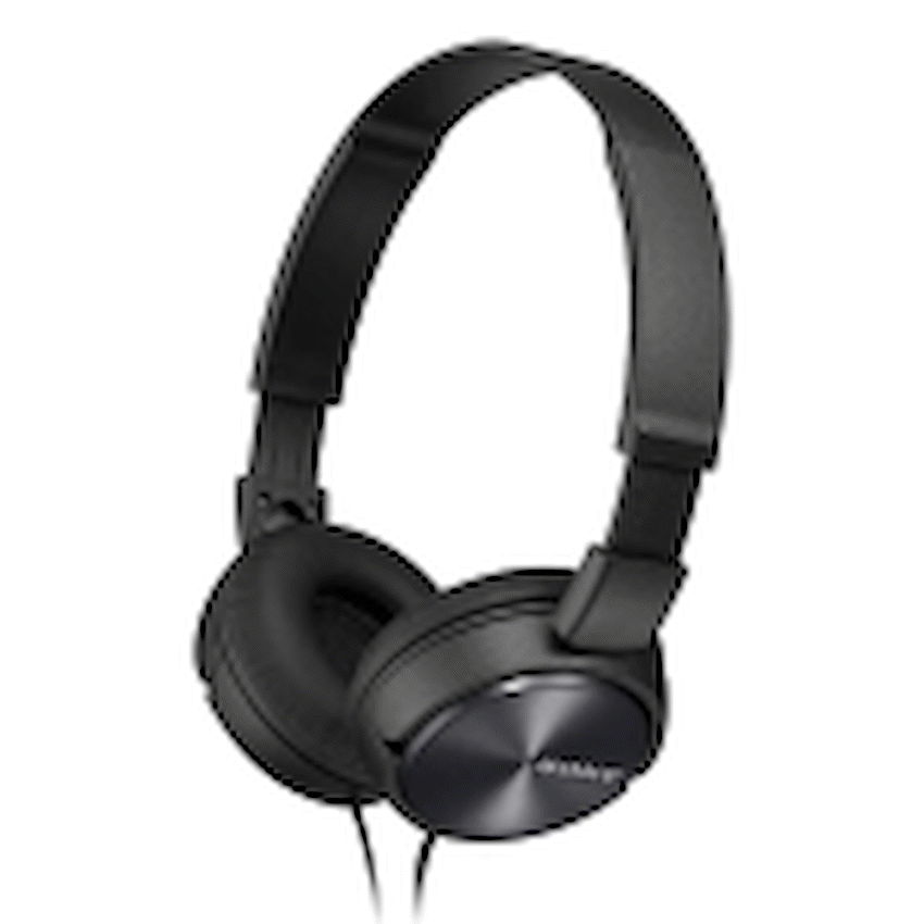 Sony Audio Sony MDR-ZX310AP (Black) Folding Aux Headphones with Mic