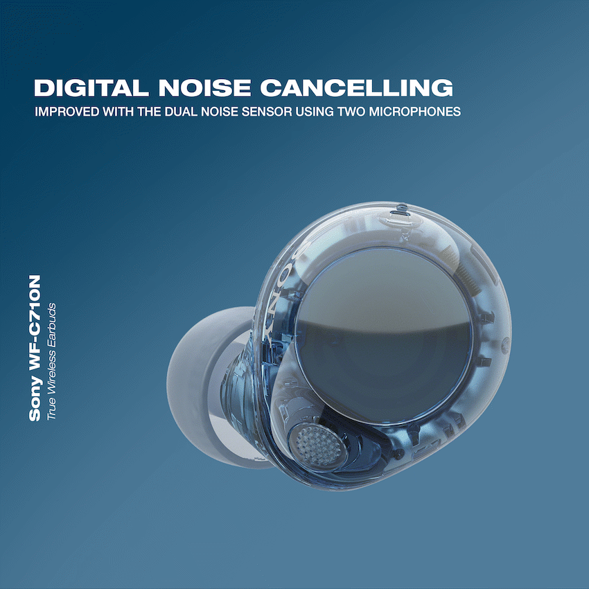 Sony Audio Sony WF-C710N (Blue) True Wireless Earbuds