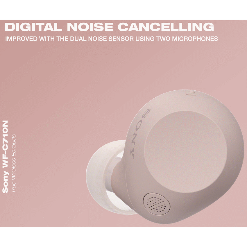 Sony Audio Sony WF-C710N True Wireless Earbuds (Pink)
