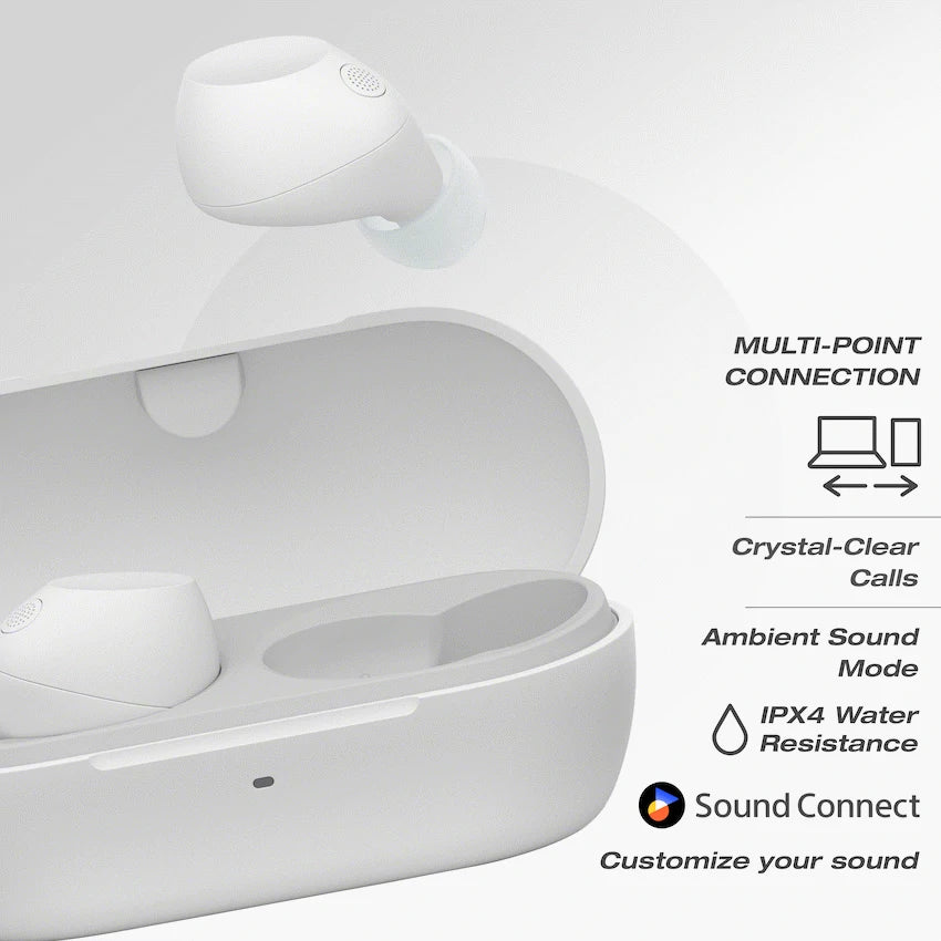 Sony Audio Sony WF-C710N (White) True Wireless Earbuds
