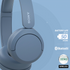 Sony Audio Sony WH-CH520 (Blue) Bluetooth On-Ear Headphones