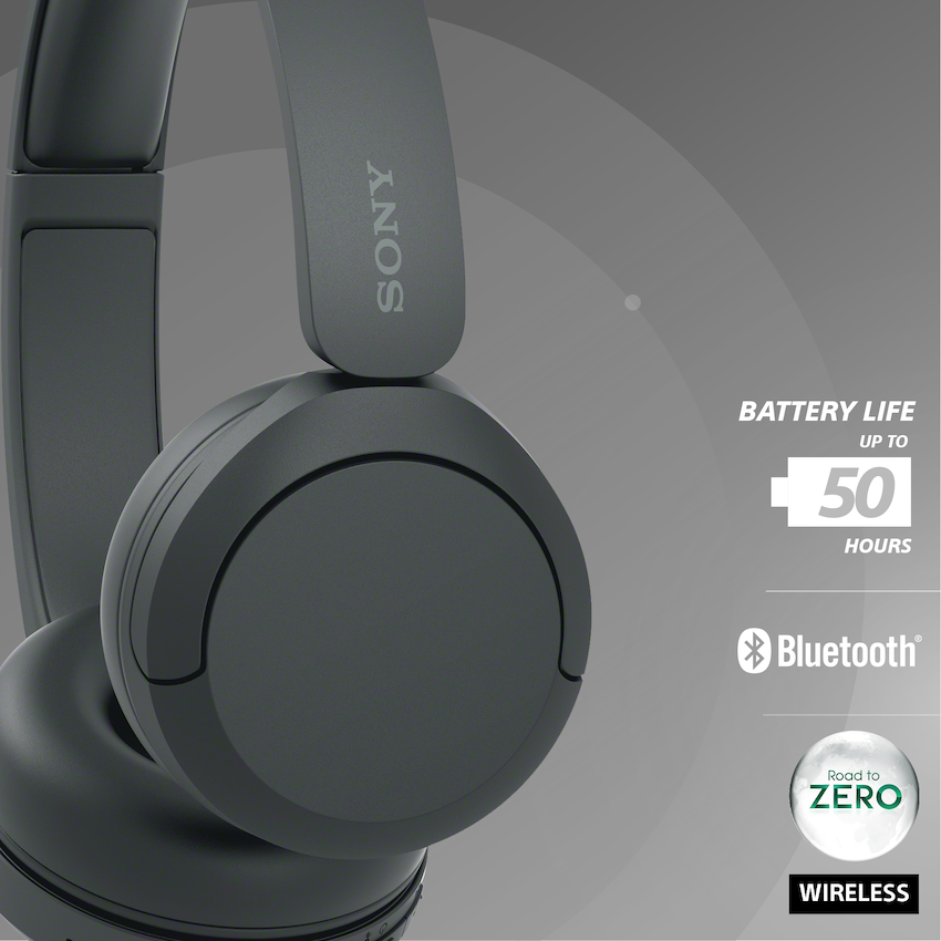 Sony Audio Sony WH-CH520 Bluetooth On-Ear Headphones (Black)