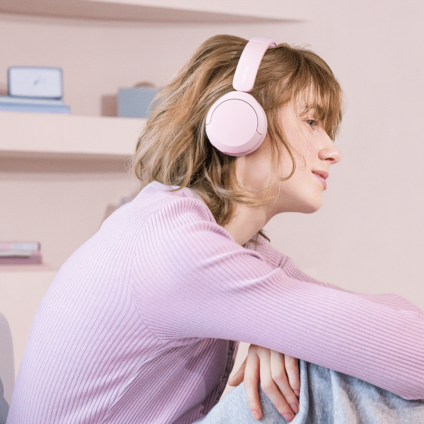 Sony Audio Sony WH-CH520 (Pink) Bluetooth On-Ear Headphones