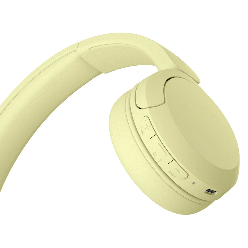 Sony Audio Sony WH-CH520 (Yellow) Bluetooth On-Ear Headphones