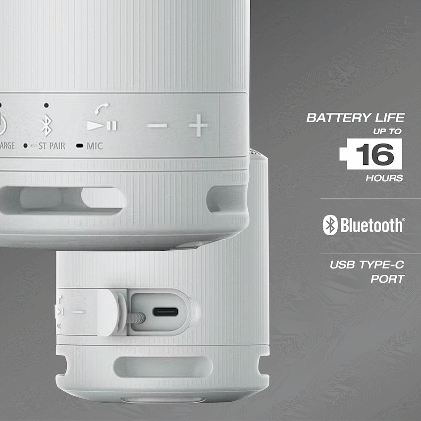 Sony Audio Sony XB100 Portable Bluetooth Speak - Light Grey