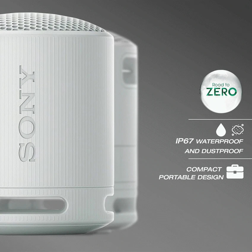 Sony Audio Sony XB100 Portable Bluetooth Speak - Light Grey