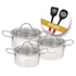 Snappy Chef 6pc Platinum Cookware Set - SSCS006