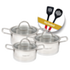 Snappy Chef 6pc Platinum Cookware Set - SSCS006