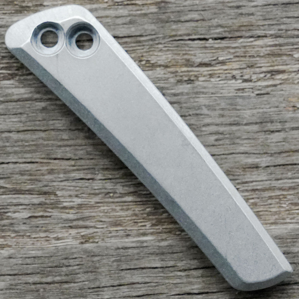 AWT Milled Aluminium Spyderco Para 3 Specific Clip - Stonewash