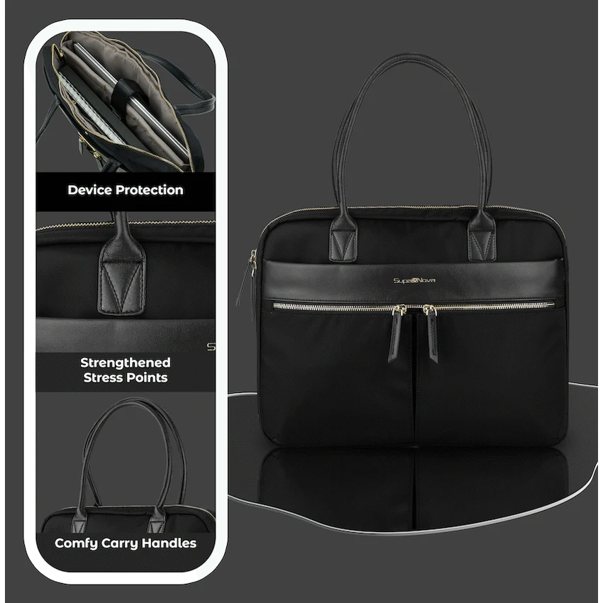 Supanova Bags SupaNova Sienna  14.1' Ladies Laptop Bag - Black