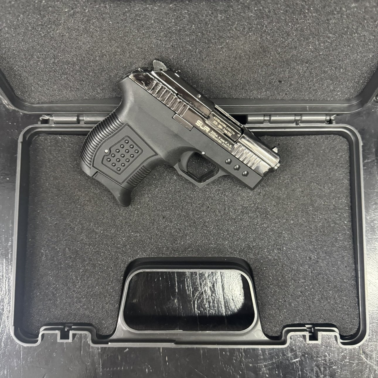 SUR BLANK GUN SUR 2004 Shiny Chrome Blank/Pepper Gun (Semi Auto|5+1|9mm PAK)