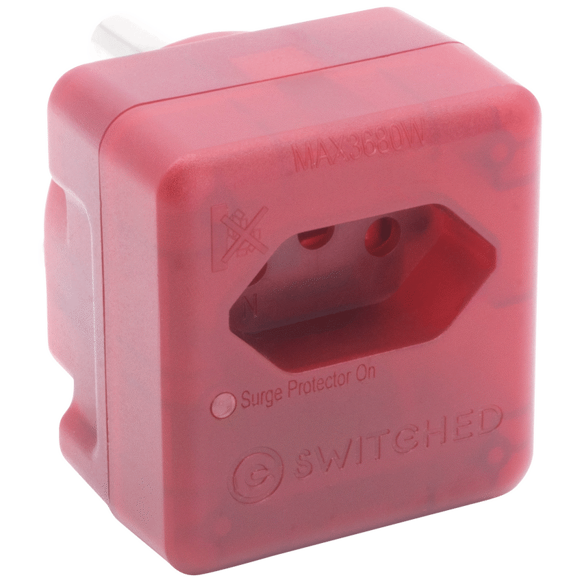 Switched Electrical SWITCHED 1 Way High Surge Network Safe Adaptor