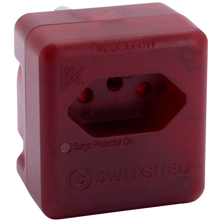 Switched Electrical SWITCHED 1 Way High Surge Network Safe Adaptor