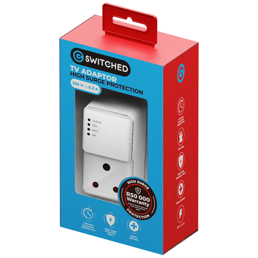 Switched Electrical Switched 1-Way TV High-Surge Adaptor