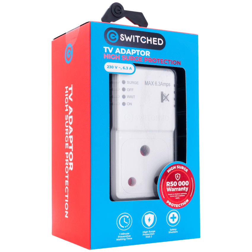 Switched Electrical Switched 1-Way TV High-Surge Adaptor