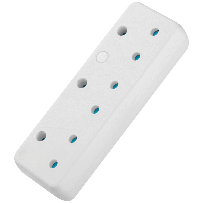 Switched Electrical Switched 3-Way 16a Adaptor