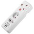 Switched Electrical Switched 3-Way Medium Surge Adaptor - Schuko with Type-C + USB