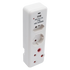 Switched Electrical Switched 3-Way Medium Surge Adaptor - Schuko with Type-C + USB