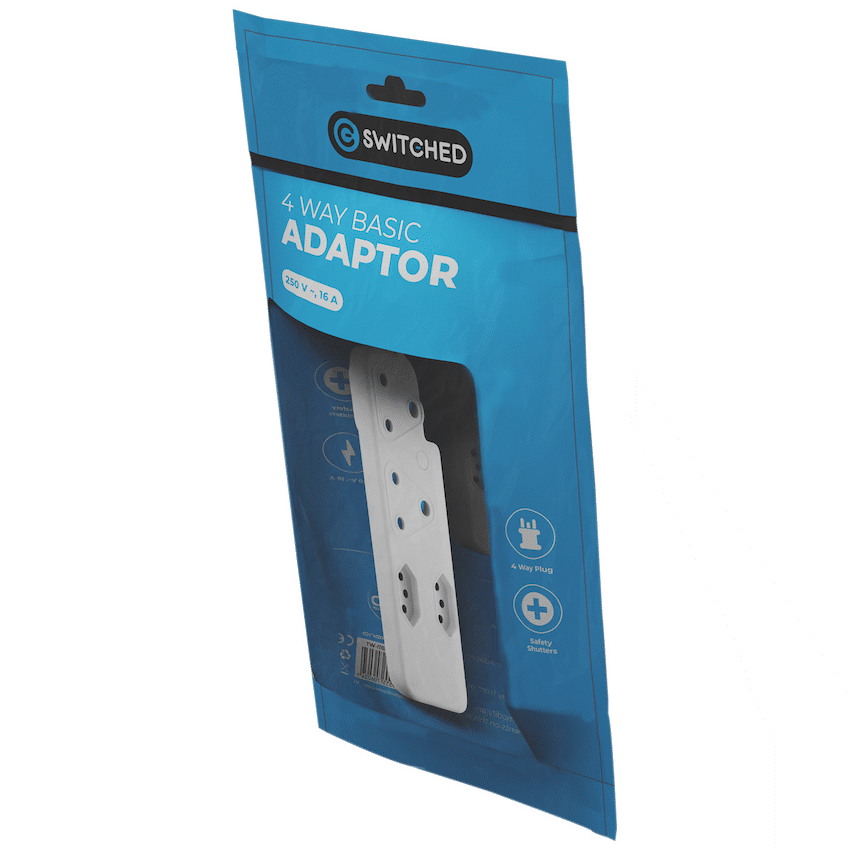 Switched Electrical Switched 4-Way Adaptor