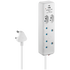 Switched Electrical Switched 4-Way Extension Lead with 1x Type-C + 1x USB - 2m