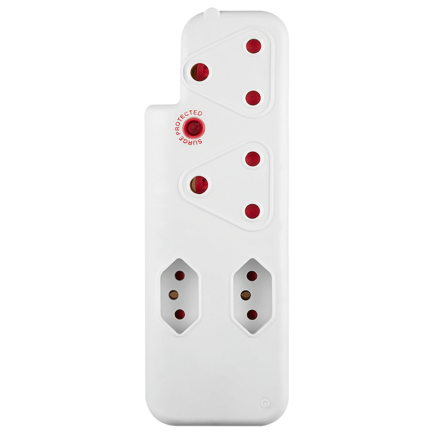 Switched Electrical Switched 4-Way Medium Surge Adaptor