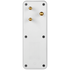 Switched Electrical Switched 4-Way Medium Surge Adaptor with Schuko - White