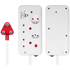 Switched Electrical Switched 4-Way with 1x Type-C + 1x USB 2.4a Socket Medium Surge-Protected 0.5m