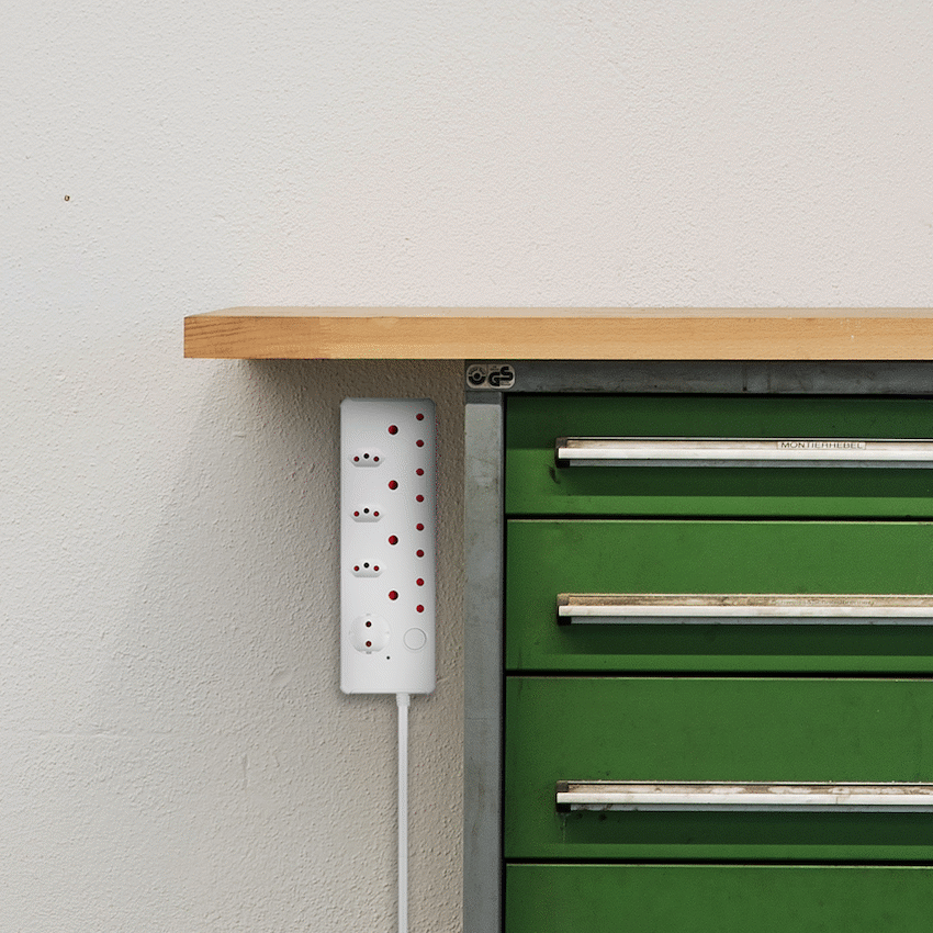 Switched Electrical SWITCHED 8-way High Surge Multiplug 0.5m