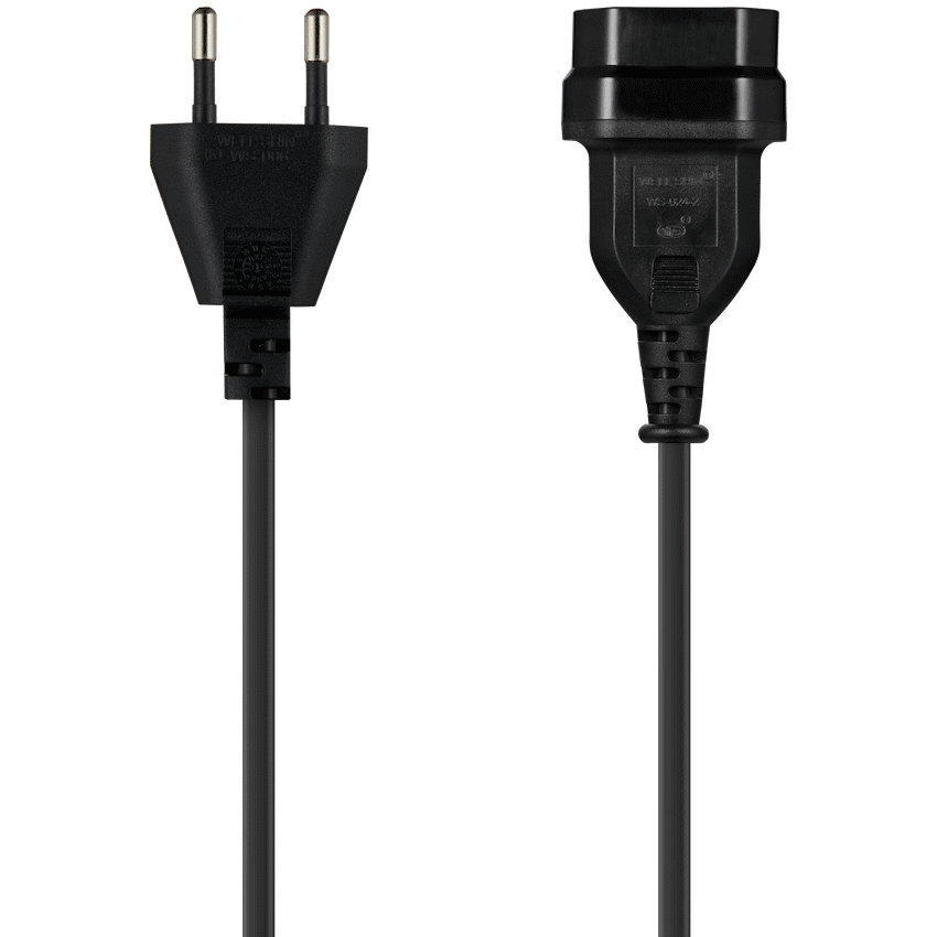 Switched Electrical Switched Easy Cable Extender 2-Pin Euro to 2-Pin Euro Socket 2m