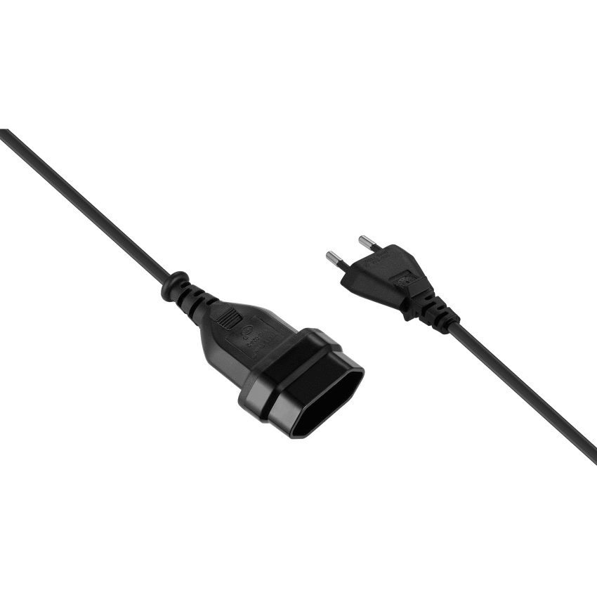 Switched Electrical Switched Easy Cable Extender 2-Pin Euro to 2-Pin Euro Socket 2m