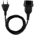 Switched Electrical Switched Easy Cable Extender 2-Pin Euro to 2-Pin Euro Socket 2m