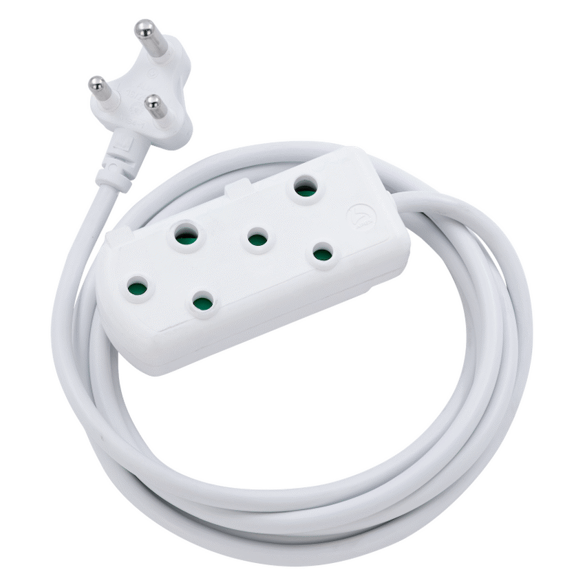 Switched Electrical Switched Heavy-Duty Side-by-Side (SBS) Extension Leads 10m - WT