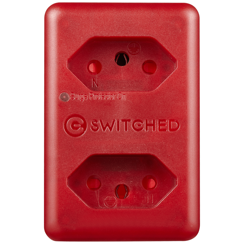 Switched Electrical Switched High Surge 2-Way Network Router Safe Adaptor