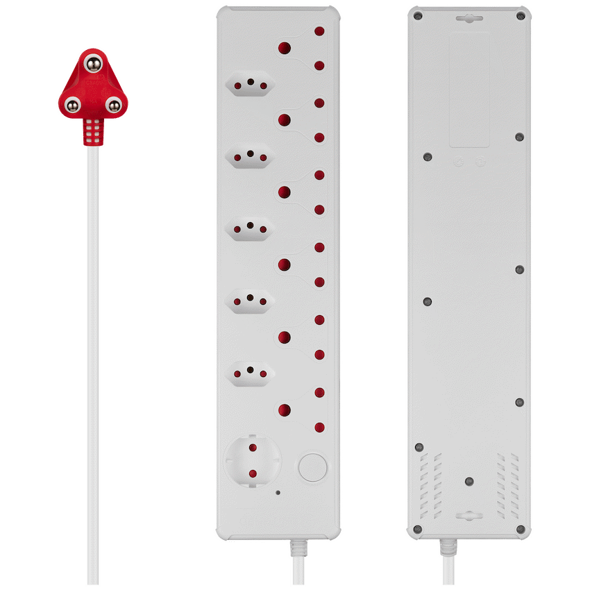 Switched Electrical Switched Medium Surge 12-Way Multiplug 0.5m