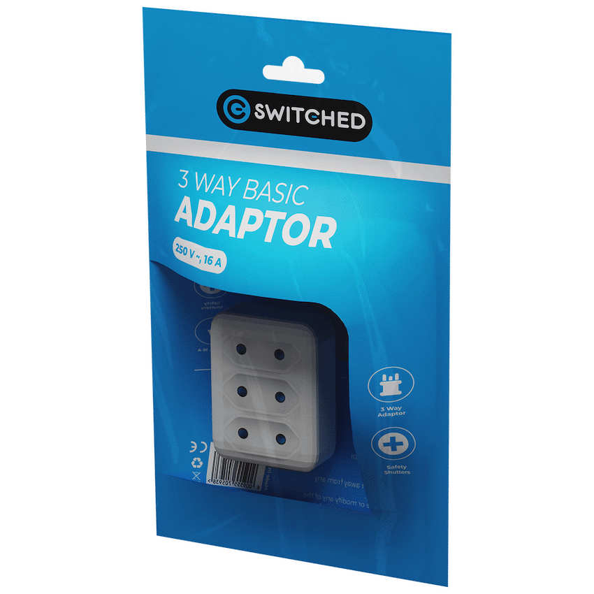 Switched Electrical Switched Top Loader 3-Way Adaptor