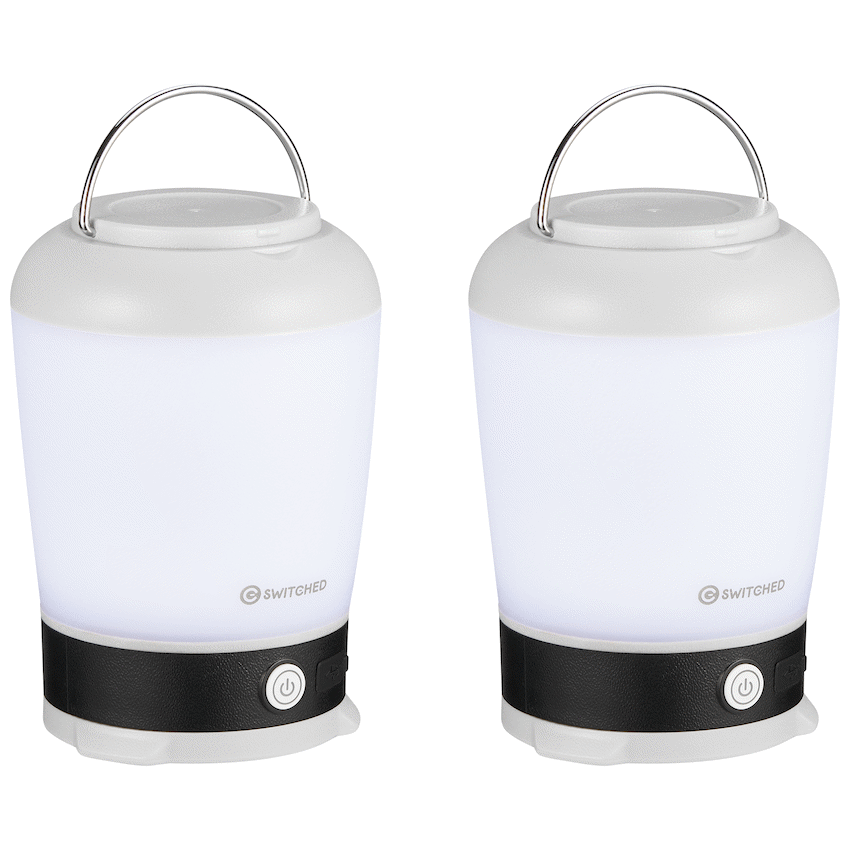 Switched Lighting 2x Stella Rechargeable Camping Lantern