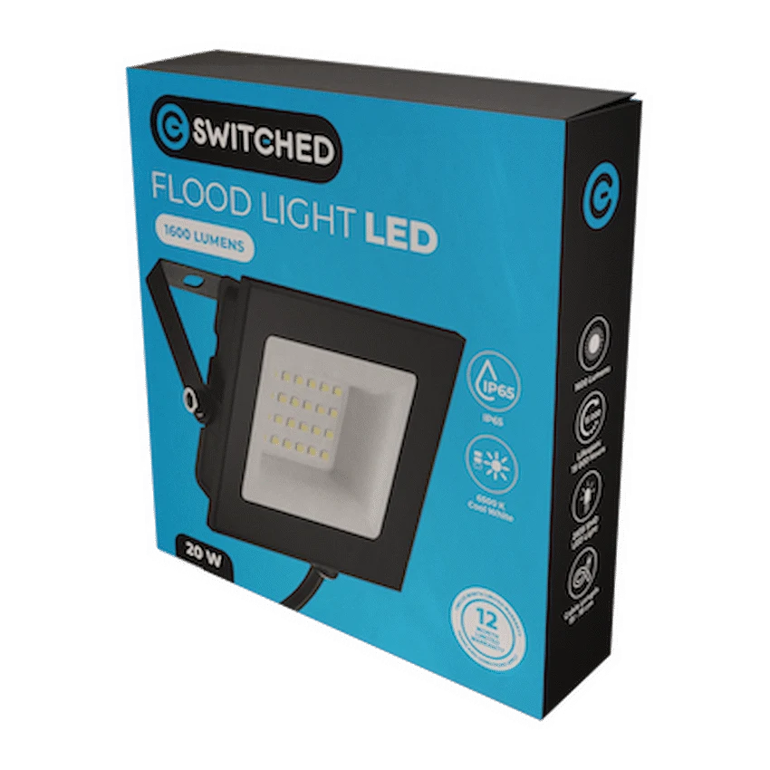 Switched Lighting Switched 20w LED Flood Light