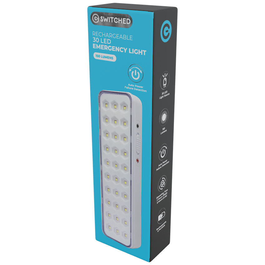 Switched Lighting Switched 30 LED Emergency Light AC 150 Lumen
