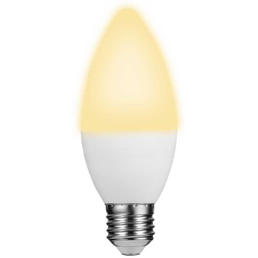 Switched Lighting Switched 5w Candle LED Light Bulb E27 - Warm White