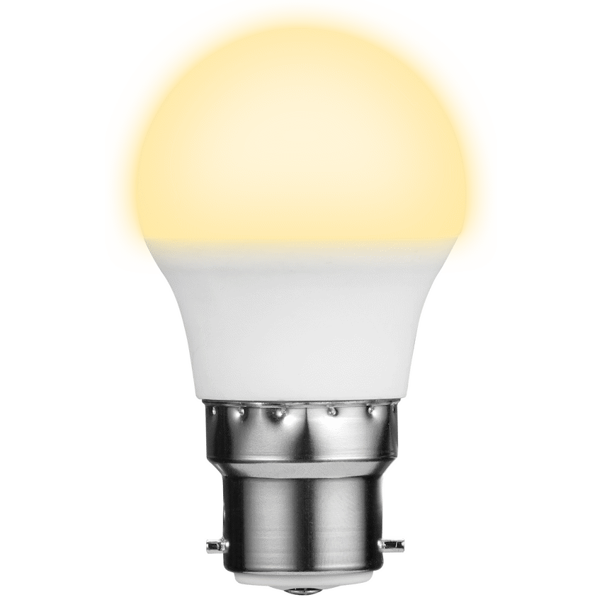 Switched Lighting Switched 5w Golfball LED Light Bulb B22 - Warm White