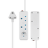 Switched SWITCHED 3 Way Multiplug - White
