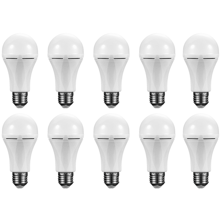 Switched SWITCHED 9W A60 Rechargeable Fast Charge E27 LED WW - 10 PACK