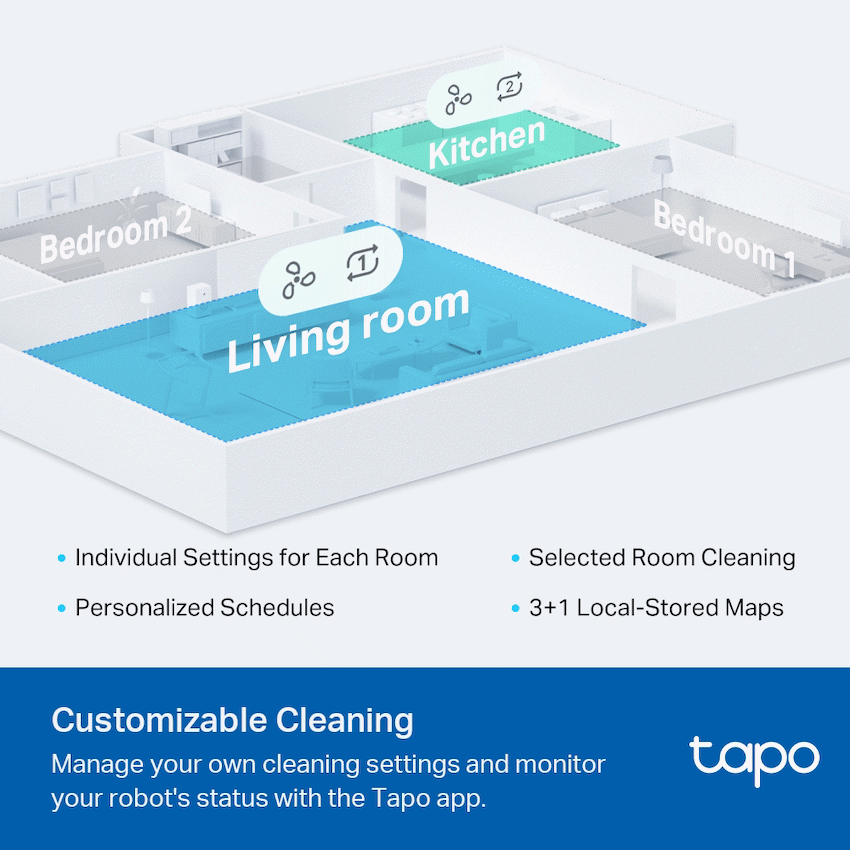 Tapo Smart Home LiDAR Navigation Robot Vacuum