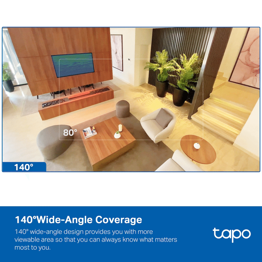 Tapo Smart Home TP-Link Tapo C125 4MP 2K QHD Ai Home Security WiFi Camera