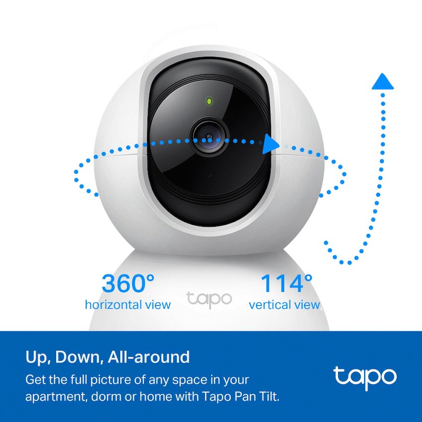 Tapo Smart Home TP-Link Tapo C200P2 Pan/Tilt Home Security Wi-Fi Camera