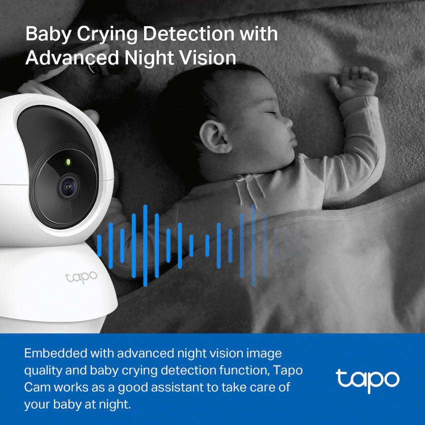 Tapo Smart Home TP-Link Tapo C200P2 Pan/Tilt Home Security Wi-Fi Camera