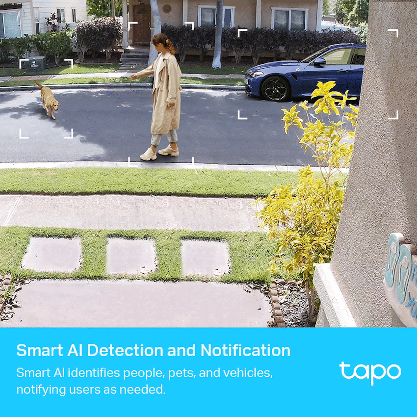 Tapo Smart Home TP-Link Tapo C420S2 2K Smart Wire-Free Security Camera, 2 Camera System