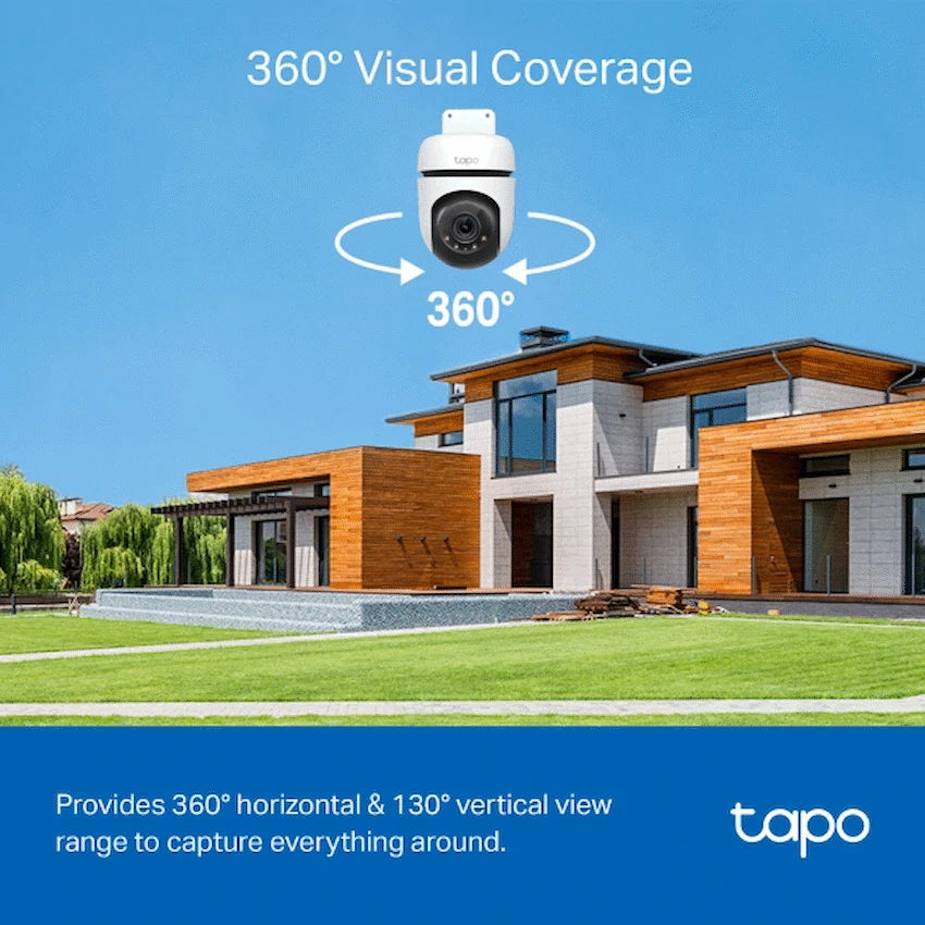 Tapo Smart Home TP-Link Tapo C510W 2K Outdoor Pan/Tilt Security WiFi Camera