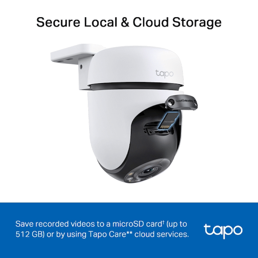 Tapo Smart Home TP-Link Tapo C510W 2K Outdoor Pan/Tilt Security WiFi Camera